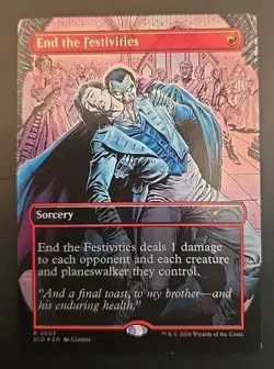 End the Festivities Secret Lair Drop MTG Foil Near Mint - Image 1