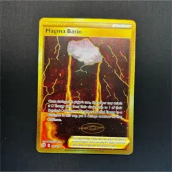 Pokemon Magma Basin 185/172 Brilliant Stars Full Art Holo Trainer-Stadium Card - Image 1
