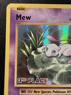 3rd Place Mew 53/108 Evolutions League Promo Pokemon Card Holo Foil Rare MP - Image 3