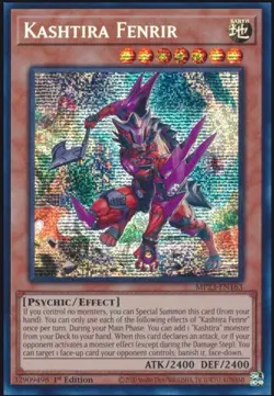 Yugioh Kashtira Fenrir MP23-EN163 1st Edition Prismatic Secret Rare NM - Image 1