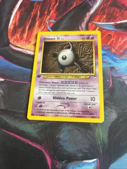 Unown [X] 30/105 Rare 1st Edition Neo Destiny Pokemon Card LP/ MP - Image 1
