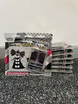 Pokemon TCG White Flare Tech Sticker Collection - 3 Pack Blister New & Sealed - Image 1