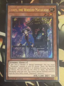 Yugioh: Shafu, the Wheeled Mayakashi - HISU-EN030 - Secret Rare - 1st Edition LP - Image 1