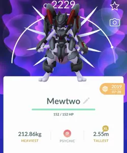 Pokemon Go PTC Acc, Guaranteed Lucky Armor Mewtwo XL + Shiny Lapras - Image 1