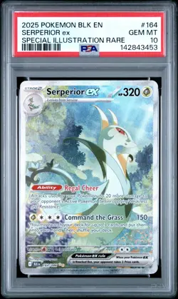 PSA 10 SERPERIOR EX 164/086 SPECIAL ILLUSTRATION RARE BLACK BOLT POKEMON 🍃 - Image 1