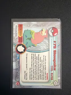 Slowpoke - Pokemon Topps #79 - Non Holo NM Vintage - Blue Label First Print LP+ - Image 2