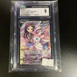 2022 Pokemon Sylveon V TG14/TG30 Brilliant Stars Trainer Gallery Holo CGC 9 - Image 1