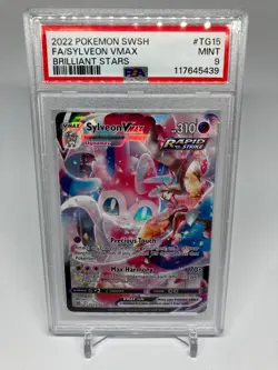 PSA 9 Sylveon VMAX TG15/TG30 Brilliant Stars Trainer Gallery Pokemon - Image 1