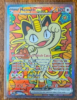 Pokemon Meowth ex SIR 121/088 Perfect Order TCG English - Image 1