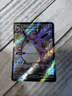 Wigglytuff ex - 222/091 - Pokemon Paldean Fates Shiny Full Art Ultra Rare NM - Image 1