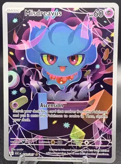Pokemon Misdreavus 233/217 Illustration Rare Ascended Heroes NM IR Full Art TCG - Image 1