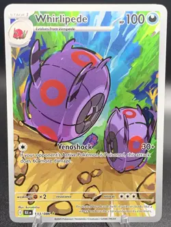 Pokemon Whirlipede 133/086 Illustration Rare Black Bolt TCG NM IR Full Art Holo - Image 1