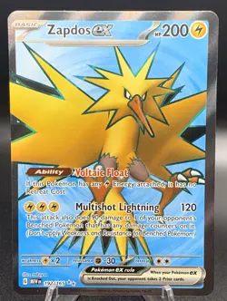 Zapdos ex 192/165 UR NM - Scarlet & Violet 151 Pokemon TCG - Full Art Ultra Rare - Image 1