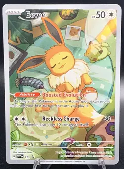 Eevee SVP 173 NM Holo Black Star Promo - Scarlet & Violet Pokemon TCG - Full Art - Image 1