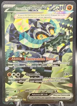 Cornerstone Mask Ogerpon ex 215/167 SIR - Twilight Masquerade NM Pokemon TCG - Image 1