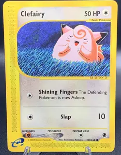 Clefairy 101/165 e-Reader - Expedition Base Set Rare NM - Pokemon TCG 2002 - Image 1