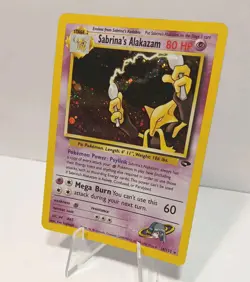 Sabrina's Alakazam 16/132 Pokemon TCG Gym Challenge Unlimited Holo Rare LP+ - Image 2