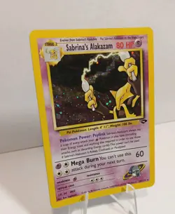 Sabrina's Alakazam 16/132 Pokemon TCG Gym Challenge Unlimited Holo Rare LP+ - Image 3