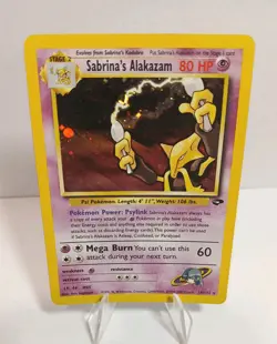 Sabrina's Alakazam 16/132 Pokemon TCG Gym Challenge Unlimited Holo Rare LP+ - Image 5