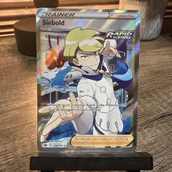Pokemon Chilling Reign - Siebold - Full Art Trainer NM+/MINT - 198/198 - Image 1