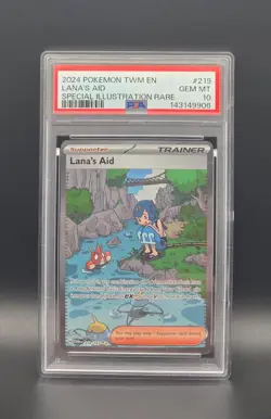 2024 POKEMON TWM #219 LANA'S AID - SIR - PSA 10 - Image 1