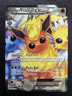 Pokemon Flareon EX Full Art Generations Radiant Collection Holo RC28/RC32 - Image 1