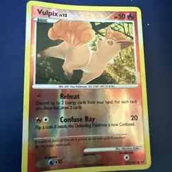 Vulpix Platinum Pokemon TCG Reverse Holo Card #102/127 - Image 1