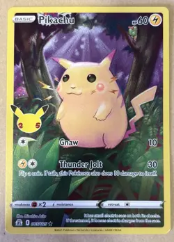 Pokemon Tcg Celebrations Pikachu 005/025 25th anniversary stamped NM condition - Image 1