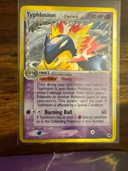 Typhlosion 12/101 Holo Rare Dragon Frontiers Pokemon Holo Moderately Played - Image 1