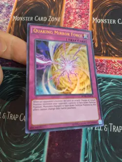 Yugioh Quaking Mirror Force BOSH-EN076 Ultra Rare Unlimited Near Mint - Image 2