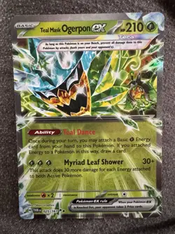 Pokemon TCG Teal Mask Ogerpon EX 025/167 Twilight Masquerade Double Rare Card - Image 1