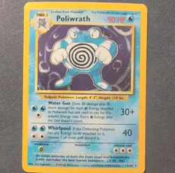 Pokemon Poliwrath Base Set Holo Rare English Pokemon TCG Card #13/102 1999 - Image 1