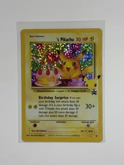 Happy Birthday Pikachu Holo 24 Celebrations Birthday Pokemon Card NM - Image 1