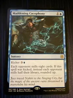 MTG Magic Maddening Cacophony Zendikar Rising Regular NM - Image 1