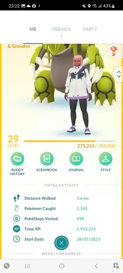 Pokemon Go (Stage 29 ) Shiny Legendary Groudon ( 6 Legendarys ) - Image 1