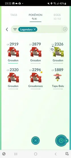 Pokemon Go (Stage 29 ) Shiny Legendary Groudon ( 6 Legendarys ) - Image 3