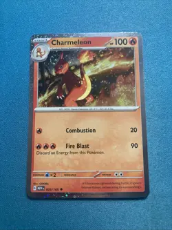 Pokemon TCG Charmeleon Scarlet & Violet Cosmos Holo-151 005/165 (With Swirl) - Image 2