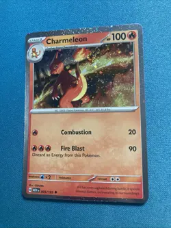 Pokemon TCG Charmeleon Cosmo Holo Rare Card with A Fart Swirl 🌀💫 NM - Image 2