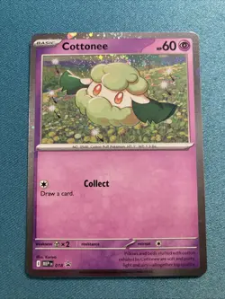Pokemon TCG Cottonee #018 Phantasmal MEGA Black Star PROMO COSMOS Foil Holo NM/M - Image 1