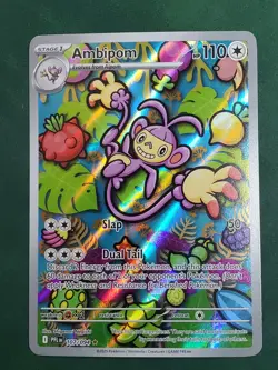 Pokemon TCG Ambipom 107/094 ME02: Phantasmal Flames Illustration Rare NM - Image 1