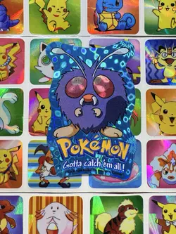 Pokemon Venonat Holo Vintage Pocket Monsters Vending Machine Sticker 1998 Konica - Image 1