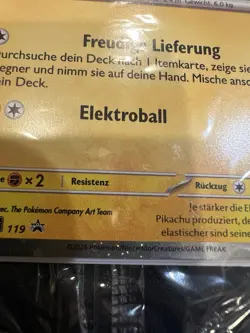 Eilbote Pikachu || German Special Delivery Pikachu Pokemon Card - Image 3