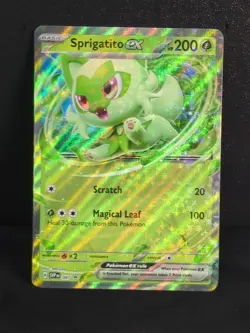 Pokemon TCG Sprigatito ex 087 Sv: Scarlet & Violet Black Star Promo - Image 1