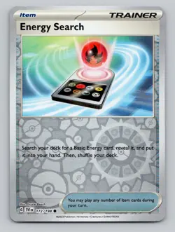 Reverse Holo Energy Search 172/198 Common Scarlet & Violet Pokemon - Image 1