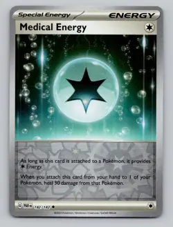 Reverse Holo Medical Energy 182/182 Uncommon Paradox Rift Pokemons - Image 1