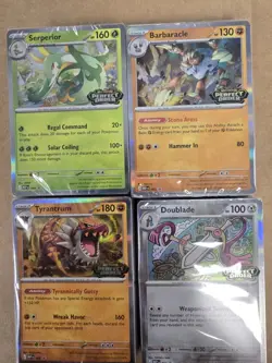 Pokemon Mega Evolution: Perfect Order Pre-Release Set of 4 Promos Sealed - Image 1