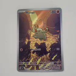 Pokemon Phanpy 205/191 SV8 Surging Sparks Illustration Rare Holo Basic 80 HP TCG - Image 1