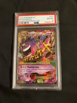 M Gengar EX 121/119 XY Phantom Forces Secret Rare PSA 8 NM-MT 2014 Mega Pokemon - Image 1