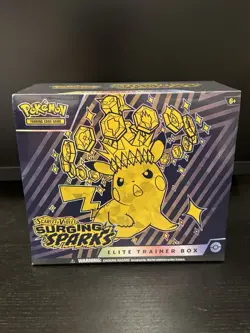Pokemon TCG Scarlet & Violet Surging Sparks Elite Trainer Box Sealed Pokemon ETB - Image 1