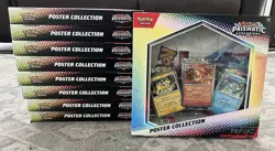 SEALED Lot of (9) Pokemon Prismatic Evolutions Poster Collection Boxes - Image 1